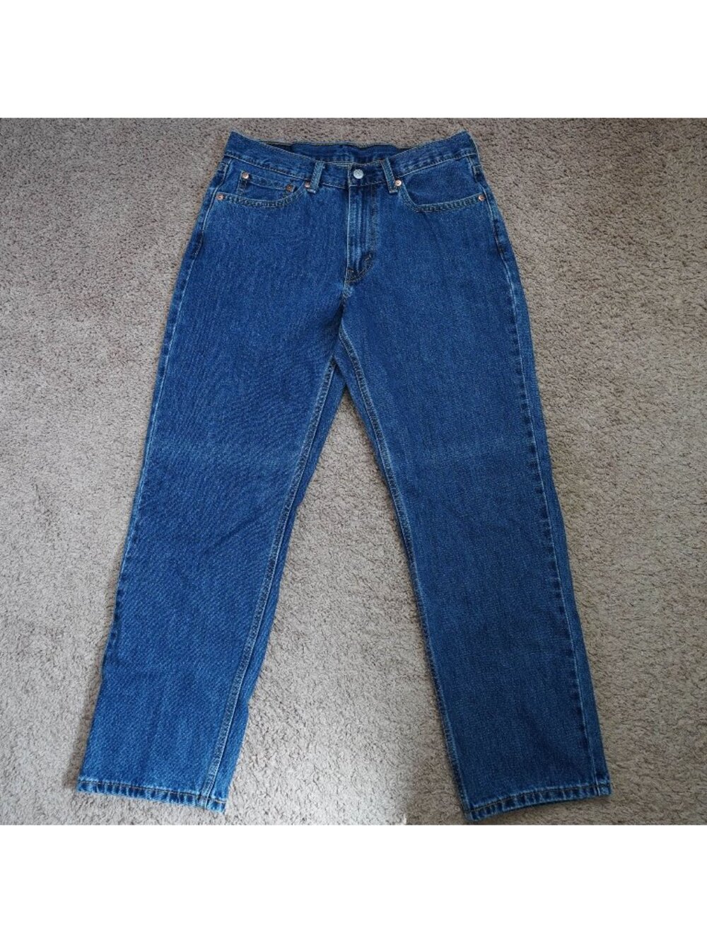 Levis 505 Jeans Mens 31x28 Blue Straight Leg Classic Cotton Denim Pants